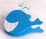 from iAuctionShop Magnetic wooden animal clip for photos messages or important notes - Whale design