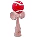 Red & White Baseball Kendama And Extra String