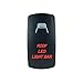 Laser Backlit Red Rocker Switch ROOF LED Light BAR 20A 12V On/Off LED Light STV Motorsports