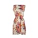 Shensee Round Neck Summer Sleeveless Floral Print Chiffon Casual Beach Mini Dress