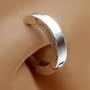 BODY JEWELRY SNAP IN SEXY TUMMYTOYS SILVER NAVEL BELLY RING PLAIN SLEEPER 14 gauge