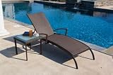 Vento Square Glass Top Wicker Side Table