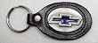 CHEVY BOW-TIE ENAMEL PEWTER/LEATHER KEYCHAIN