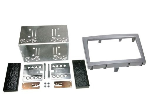 Doppel DIN Blende Komplett-Set für Porsche 911 997 Boxster987 anthr. ->2008