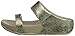 FitFlop Women's Lulu Metallic Snake Slide, Pale Gold, 7 M US