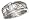 Sterling Silver Claddagh Heart in Hands Band Ring (size 04).