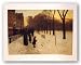 Boston Common at Twilight, 1885-86 by Childe Hassam 8.25x12 Art Print Poster