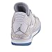 Jordans Mens Retro 4 Laser White/Metallic Silver/Chrome Leather Basketball Shoe