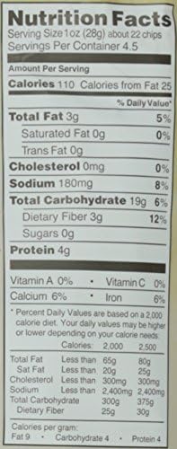 Mediterranean Snacks Sea Salt Baked Lentil Chips, 4.5 oz