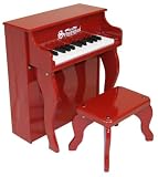Schoenhut Elite Spinet with Bench - Red