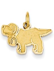 14k Yellow Gold Saint Bernard Charm