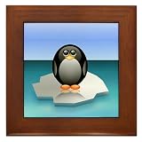 Framed Tile Cute Baby Penguin