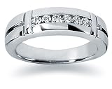 0.28 ctw. Men's Round Diamond Wedding Band in Platinum