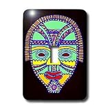 African Art - African Mask - Light Switch Covers - single toggle switch