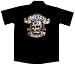 Devil Skull Biker Work Shirt, Booze Bikes Broads, Lucky 13