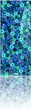 Skinit Circles - Aquatic Blue  Vinyl Skin for iPod Nano (4th Gen)