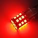 JDM ASTAR AX-2835 Chipsets 1157 2057 2357 7528 LED Bulbs For Brake Lights Tail lights Turn Signal, Brilliant Red