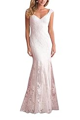 Sexy V-neck Backless Lace Evening Dress 