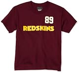 NFL Boys' Washington Redskins Sinorice Moss 8-20 Name & Number Tee Shirt (Red, Medium)