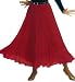 Size 12 Pleated Ballroom Skirt in Turquoise