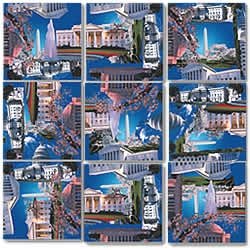 B Dazzle Washington DC Scramble Squares 9 Piece Puzzle