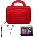 Red eBigValue Protective Hard Nylon Cube Carrying Case with Handles For Sam ....