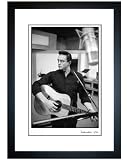 Johnny Cash Looking Sideways Playing his Guitar, 1959 - Fine Art Print