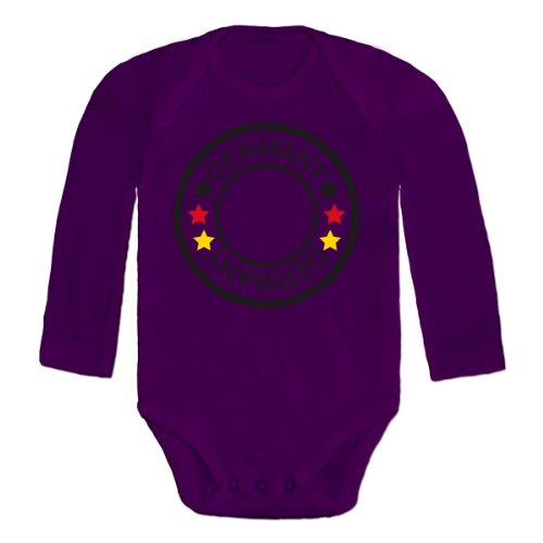 EM Logo Deutschland Trikot Fan Baby Body langarm by Shirtcity