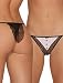 Black Tie Optional Thong Panty, MEDIUM, WHITE