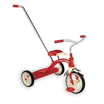 Radio Flyer Classic Red Tricycle with Push Handle