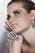 Wallmonkeys Peel and Stick Wall Decals - Blond Woman with Fake Lashes - Removable Graphic