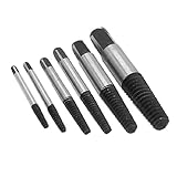 uxcell セットネジ抽出　ブラック シルバートーン　合金 プラスチック 金属 6本入り