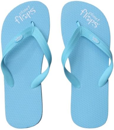 Planet Flops Candyfloss (Blue) Flip-Flops: Incredibly Comfortable, Eco-Chic, Brazilian, Natural Rubber Flip-Flops. 7/8