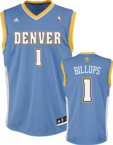Adidas Denver Nuggets Chauncy Billups New Revolution 30 Replica Road Jersey Small