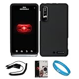 Black 2 Piece Protective Snap-On Hard Case Cover for Motorola Droid 3 Veriz ....