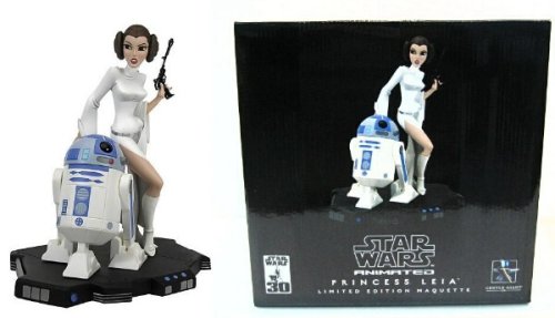 Star Wars - Animated Statue : Leia & R2-D2