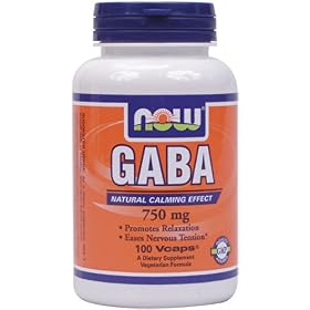 NOW Foods Gaba 750Mg, 100-VcapsGABA (750mg)