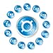 Wallmonkeys Peel and Stick Wall Decals - Vector round Icons by Marks Rates for Forex Trading - Removable Graphic