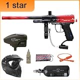 Kingman Spyder Pilot ACS Red 1 Star Nitro Paintball Gun Package