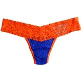 NCAA Florida Gators Womens Low Rise Thong Underwear - Orange/Royal Blue