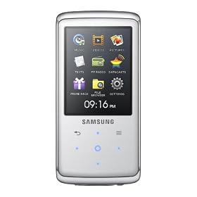 Samsung Q2 Flash Memory 16 GB Portable Media Player  (White)