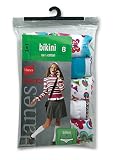 Hanes GN20P5 Girls Classics Bikini 3 prints/2 solids