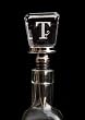 Monogram Glass Wine Stopper - T