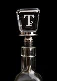 Kitchen & Housewares : Monogram Glass Wine Stopper - T