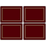 Pimpernel Classic Burgundy Placemats - Set of 4 (Large)