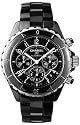 Chanel J12 Chronograph Black Ceramic Mens Watch H0940