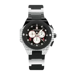 Chase-Durer Men's Conquest Sport Chronograph Stainless Steel and Rubber Strap Watch #779.3BBW