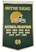NCAA Notre Dame Fighting Irish Football Champions Green Dynasty Wool Banner