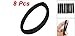 8 Pcs Black Stretchy Band Hair Tie Holder Ponytail Holder