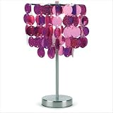 Fuchsia Paillette Table Lamp